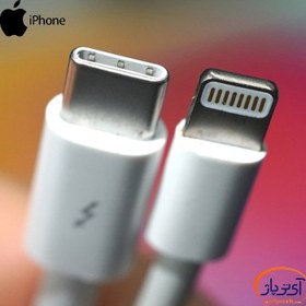 تصویر کابل تبدیل USB-C به لایتنینگ اپل طول 1 متر غیر اصل Apple USB-C to Lightning Cable 1m