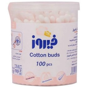 تصویر گوش پاک کن فیروز بسته 100 عددی 