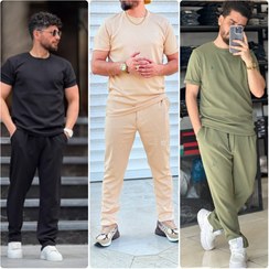 تصویر ست تیشرت و شلوار مردانه سایز ایکس لارج و دو ایکس لارج 