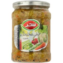 تصویر ترشی مخلوط ریز سحر 650 گرمی 