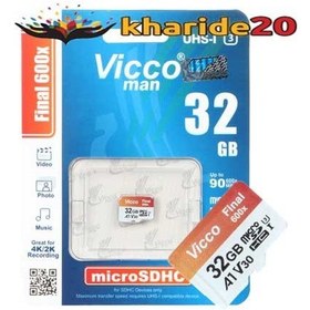 تصویر قیمت عمده رم 32 گیگ VICCOMAN 600X 90MB U3 بدون خشاب 