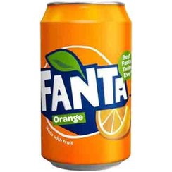 تصویر نوشابه قوطی پرتقالی بلژیکی FANTA Orange فانتا 330 میل تاریخ 2024/11/27 