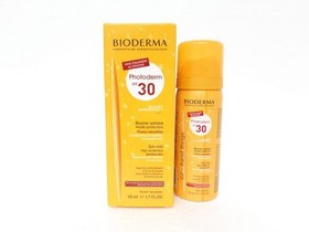 تصویر اسپری ضد آفتاب و کرم گریم بایودرما BIODERMA مدل فتودرم با SPF 30 