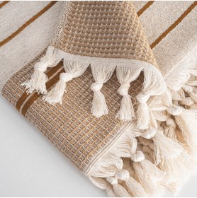 تصویر حوله زرد اکوکاتنEcocotton | HVLARD70x140 اورجینال 