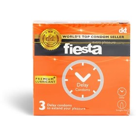 تصویر کاندوم دیلی فیستا 3 عددی اورجینال ا Delay Condoms Fiesta 3 pcs Delay Condoms Fiesta 3 pcs