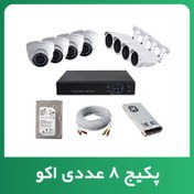 تصویر پکیج دوربین مداربسته 8 عددی (اکو) 