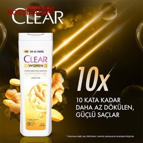 تصویر شامپو کلیر ضد ریزش زنانه ترکیه clear sac dokulmesine karsi حجم 350 میل clear sac dokulmesine karsi yeni 500ml