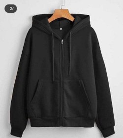 تصویر سویشرت کلاهدار اسپرت زنانه مردانه کد 001 Sports hooded sweatshirt for men and women code 001