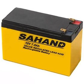 تصویر باتری یو پی اس 12 ولت 7.5 آمپر سهند ا Sahand 12V 7.5Ah VRLA Battery Sahand 12V 7.5Ah VRLA Battery