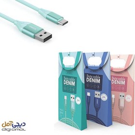 تصویر کابل تبدیل USB به USB-C جووی مدل TC12 به طول 1 متر 