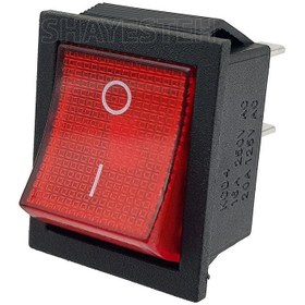 تصویر کلید راکر پهن 2 حالت 4 پین 