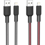 تصویر کابل شارژ هوکو مدل X69 با سری لایتنینگ HOCO X69 Jaeger charging data cable for LIGHTNING