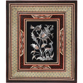 تصویر قاب 18*24 ترنج قلم زنی 