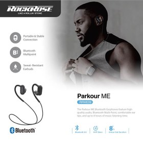 تصویر هدفون بلوتوثی راک رز مدل Parkour ME RockRose Parkour ME Bluetooth HeadPhone