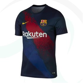 تصویر پیراهن تمرینی بارسلونا Barcelona Dark blue Training 2019-20 Jersey 