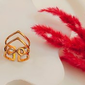 تصویر انگشتر مینیمال دخترونه تاج 