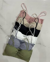 تصویر نیم تنه پاپیونی لیزری دخترانه سایز آزاد رنگ کرم 