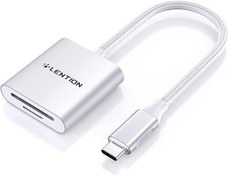 تصویر مبدل کارتخوان تایپ سی به SD/MicroSD مدل لنشن lention c8 