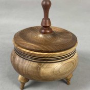 تصویر شکلات خوری چوبی پایه دار - کد 5 