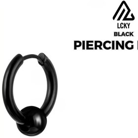 تصویر پیرسینگ رینگ مشکی 