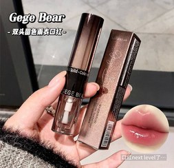 تصویر رژ جامد و برق لب دوطرفه Gege Bear 