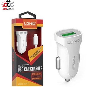 تصویر شارژر فندکی الدینیو مدل DL-C17 LDNIO DL-C17 car cigarette lighter charger