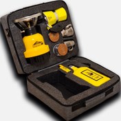 تصویر کیف پک قهوه ساز مسافرتی مدل t12dy زرد مناسب کمپ و هدیه کادو 