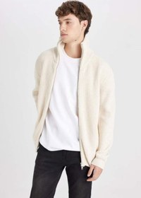 تصویر ژاکت آستین بلند راسته مردانه | دفاکتو Defacto 3160342 