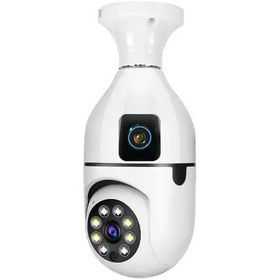 تصویر دوربین لامپی چرخشی دو لنز مدل S105 S105 dual-lens rotating lamp camera