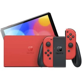 تصویر کنسول نینتندو مدل Nintendo Switch OLED Model Mario Edition به همراه Joy-Con 