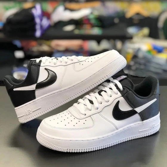 Black and white shop nba air force 1