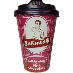 تصویر پینک چاکلت لیوانی باکواکی Bakuwaki pink chocolate in a glass