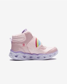 تصویر چراغ های قلب Brilliant Rainbo Big Girl Pink Light Bot اسکچرز Skechers 