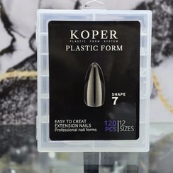 تصویر قالب ژلیکس کاشت ناخن کوپر بسته 120 عددی مدل بادومی 