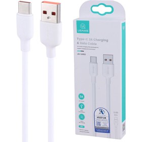 تصویر کابل 3 متری Type-C یوسمز SJ603 USAMS US-SJ603 U84 USB to Type-C 3m Charging Data Cable