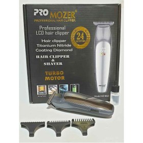تصویر ماشین اصلاح و خط زن پروموزر مدل PROMOZER MZ-9823 ا Pro Mozer Mz-9823 Hair Clipper Pro Mozer Mz-9823 Hair Clipper
