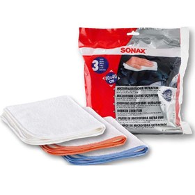 تصویر حوله مایکروفایبر نرم مخصوص سوناکس Sonax مدل Microfiber Cloths Ultrafine 