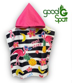 تصویر حوله پانچو فلامینگو 