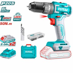 تصویر دریل شارژی چکشی 20 ولت توتال مدل TIDLI20508 TIDLI20508 Li-ion Brushless Impact Drill