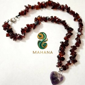 تصویر گردنبند گارنت سرخ 