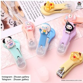 تصویر ناخن‌گیر فانتزی طرح کرومی و آناناس 