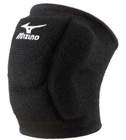 تصویر زانو بند والیبال مشکی مردانه و زنانه VS1 پد جمع جور سیاه Mizuno 