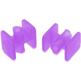 تصویر کانکتور سرنگ بنفش رنگ بسته 100 عددی 