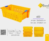 تصویر سبد پلاستیکی کد600 صادراتی رنگ سبز 