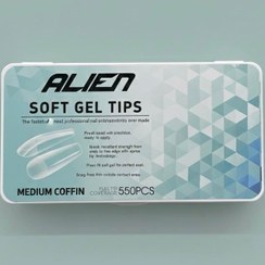 تصویر ژل تیپس الین مدل medium coffin Soft Gel Tips
