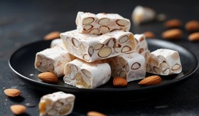 تصویر گز بادامی ۴۲٪ - 1000 گرم Almond Gaz