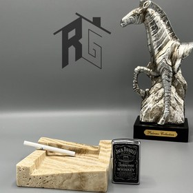 تصویر زیر سیگاری سنگی مدل پله 