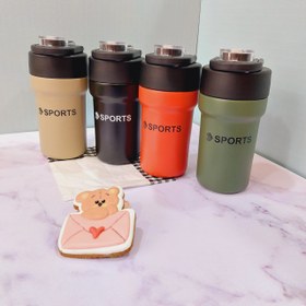 تصویر ماگ سفری اسپرت ظرفیت ۵۰۰ میلی‌لیتر دو درب 