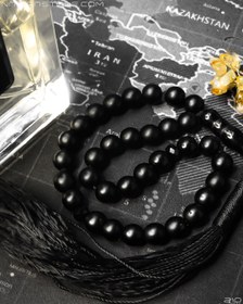 تصویر تسبیح اونیکس مات Onyx Tasbih (33 دانه) 