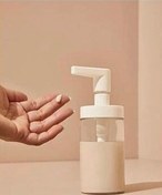 تصویر جای صابون و مایع دستشویی لوازم جانبی توالت Tackan 250 شیشه IKEA Ikea TACKAN Soap Dispenser, White Glass 903.223.03, 8 oz